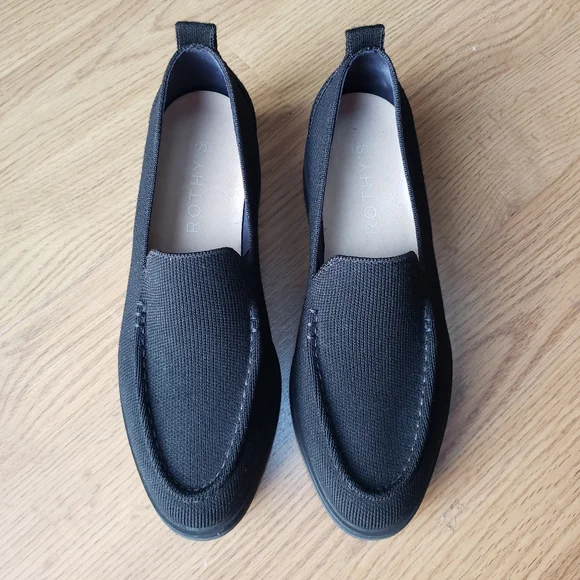 Rothy's Black The Lug Loafer - Picture 7 of 8